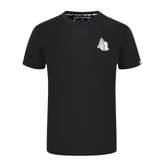 Aquascutum "1851 AQ" Logo Black T-Shirt - Image 1
