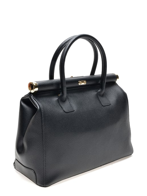 Renata Corsi SS22 RC 1754 Black Leather Bag - Image 2