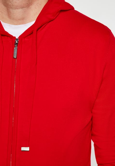 Mo Hooded jacket Men red - Image 3