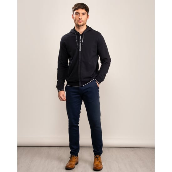 Armani Exchange Mens Lapped Zipper Logo Hoodie - Image 4