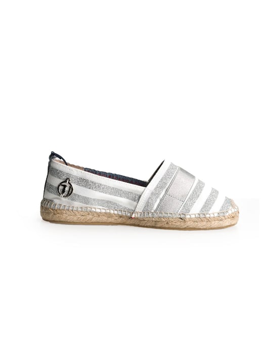 Trussardi Jeans Espadrilles Woman's Silver - Image 1