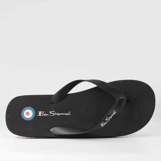 Ben Sherman Mens Black Flip-Flops