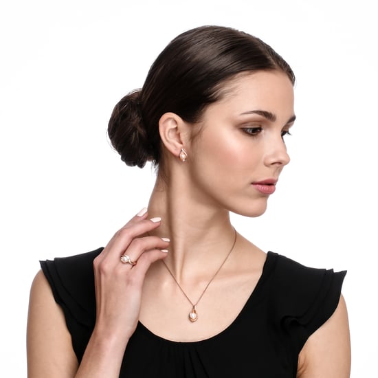 Orphelia 'Sophia' Dames 925 Zilveren Ketting met Hanger - Roze ZH-7234/RG - Image 4