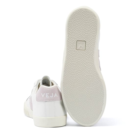 Veja Esplar Leather Women's White/Pink Trainers - Image 4