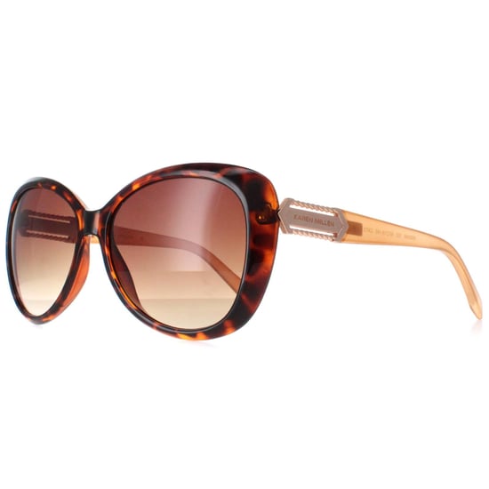 Karen Millen Butterfly Womens Dark Tortoise Brown Gradient KM5049