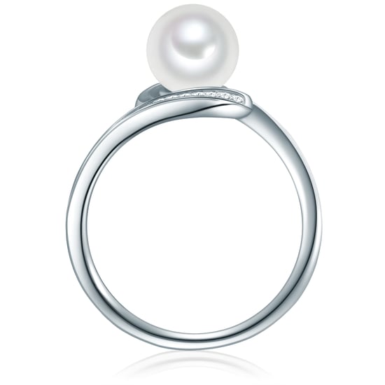 Valero Pearls Female Sterling Silver Ring