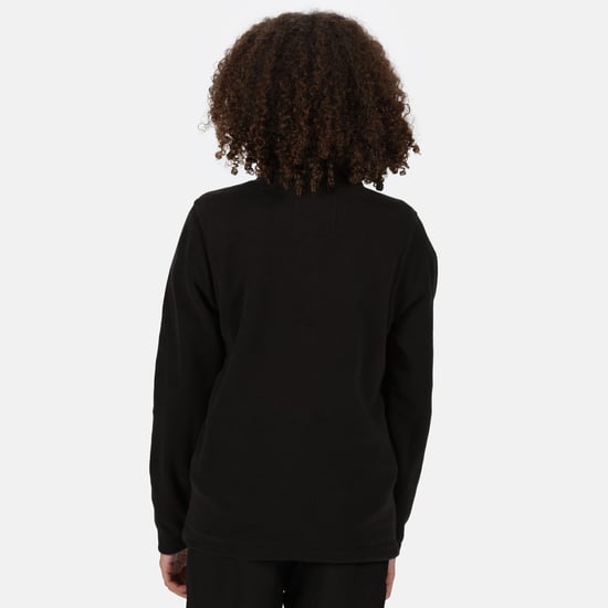 Regatta Great Outdoors Childrens/Kids Hot Shot II Half Zip Fleece Top (Black/Black)