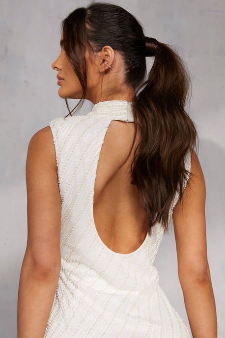 Mona Premium Embellished Mini Dress