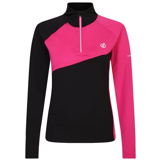 Dare 2B Womens/Ladies Ice Core Stretch Midlayer (Pure Pink/Black)