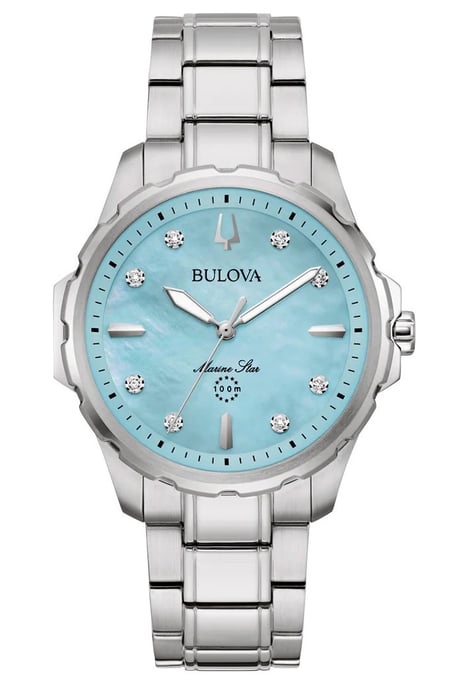 Bulova Marine Star Dames Horloge Zilverkleurig 96P248 - Image 1