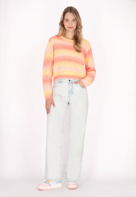 Mymo Jumper Dames Oranje Veelkleurig - Image 2