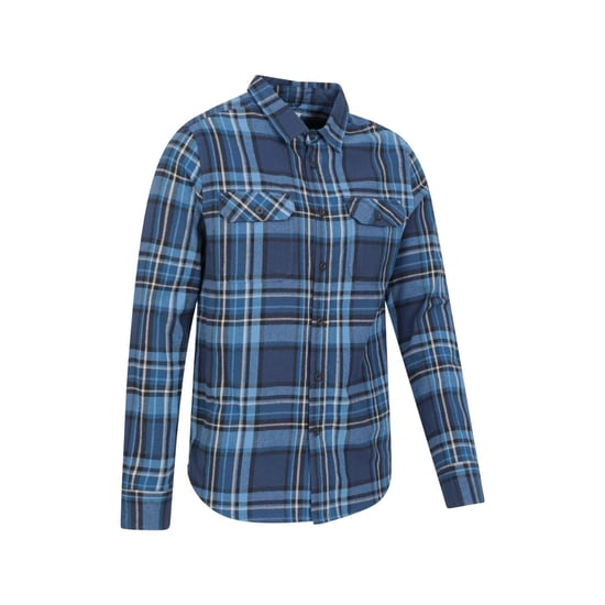 Mountain Warehouse Heren Overhemd met lange mouwen in molton (Donkerblauw) - Image 3