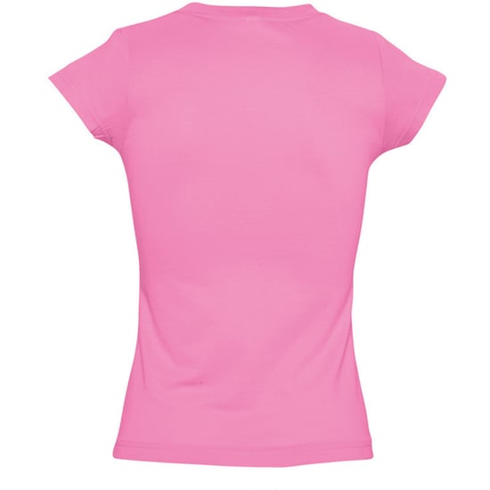 SOLs Womens/Ladies Moon V Neck Short Sleeve T-Shirt (Orchid Pink) - Image 2