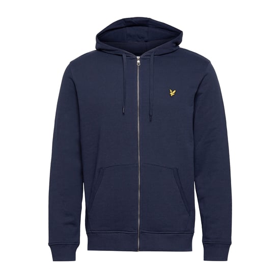 Lyle & Scott Zip Through Hoodie in Navy - Image 1