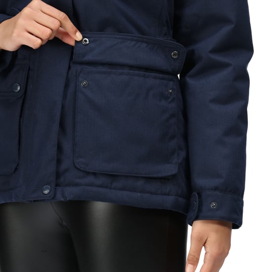 Regatta Womens/Ladies Linnette Waterproof Padded Jacket (Navy)