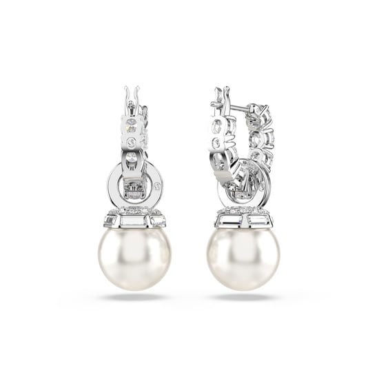 Swarovski 'Matrix Pearl' Women's Base Metal Drop Earrings - Silver 5691716 - Image 4