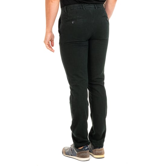 Men's long trousers with straight cut hems KMTA01