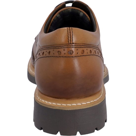 Hunter Cawdor Leer Heren Tan Brogues Schoenen - Image 2