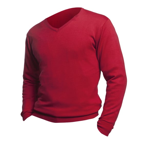 SOLS Heren Galaxy V Hals Trui (Rood) - Image 4