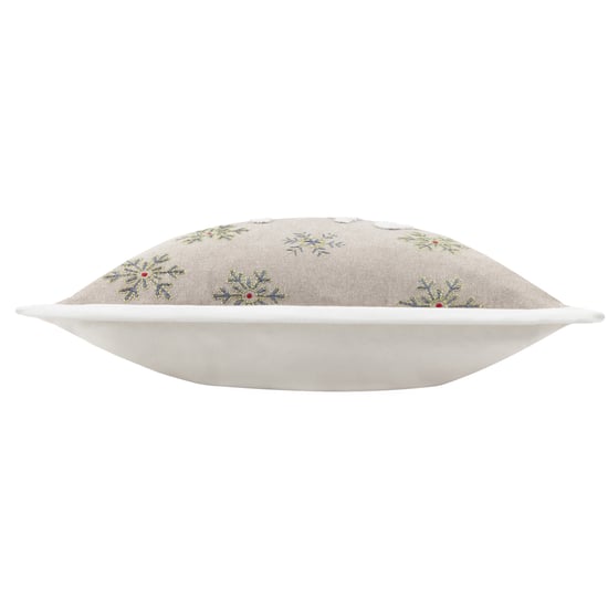 Paoletti Winter Let It Snow Embroidered Cushion Cover - Image 3