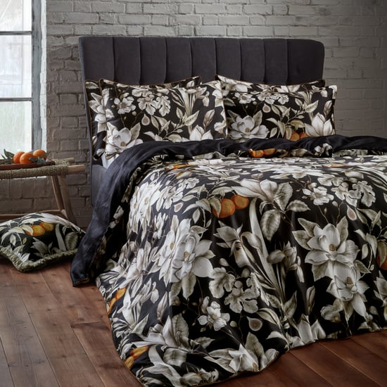 EW by Edinburgh Weavers Lavish Floral Premium Cotton Sateen Duvet Cover Set - Image 4