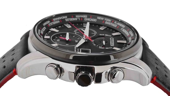 Citizen Heren Zwarte Horloge AT9036-08E - Image 3