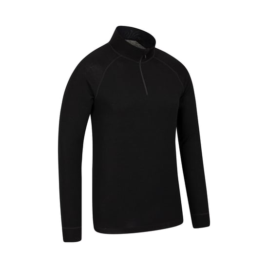 Mountain Warehouse Mens Merino Wool Base Layer Top (Pack of 2) (Black)