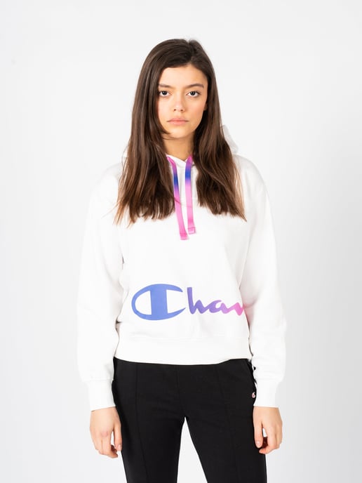 Champion Sweatshirt Hoodie Woman's White - Image 3
