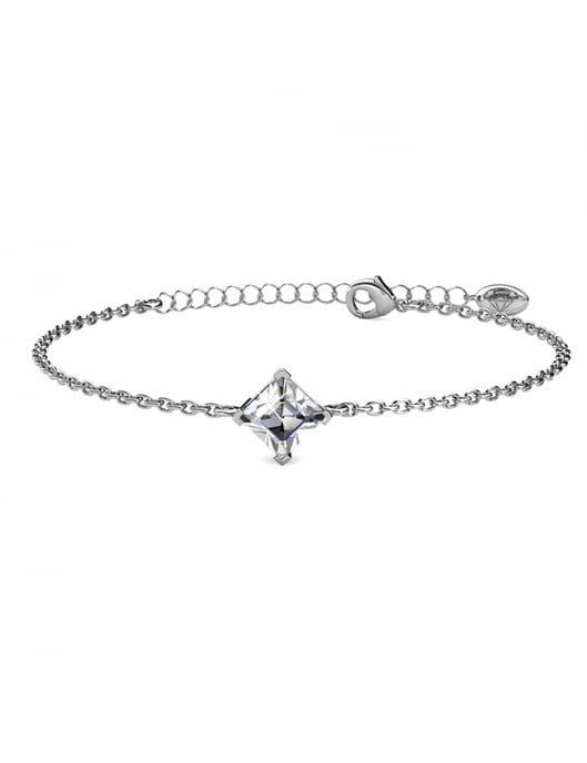 Simple Square Set and Box - Silver and crystal - Image 5