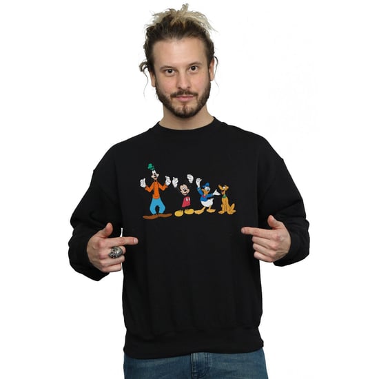 Disney Mens Mickey Mouse Friends Sweatshirt (Black) - Image 2
