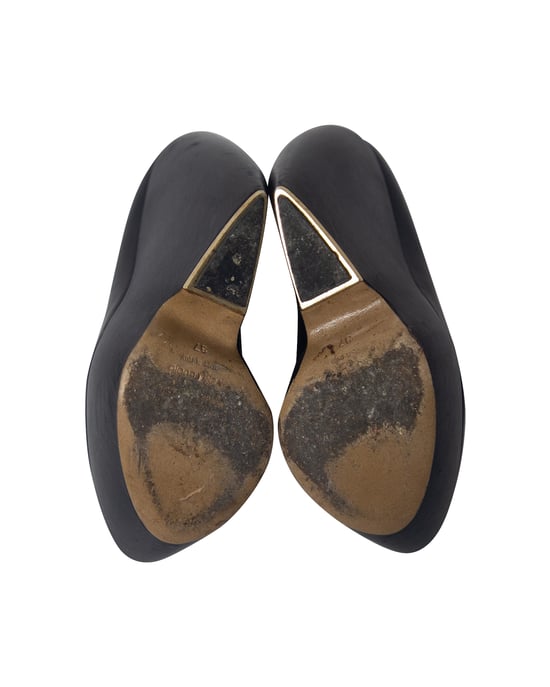 Nicholas Kirkwood Platform Wedge in Black Leather - Image 6