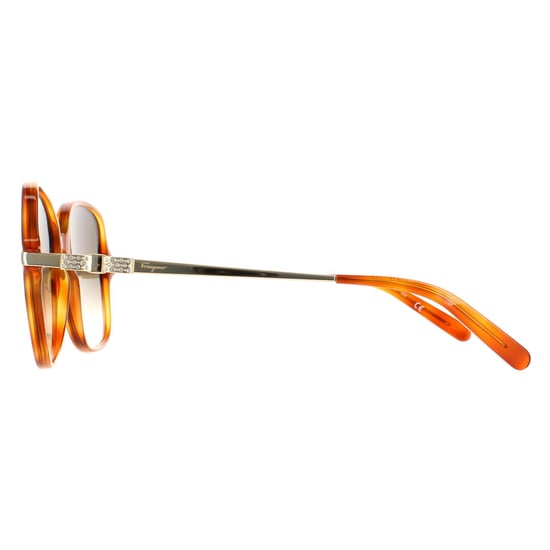 Salvatore Ferragamo zonnebril SF990SR 214 Tortoise grijze gradiënt - Image 3