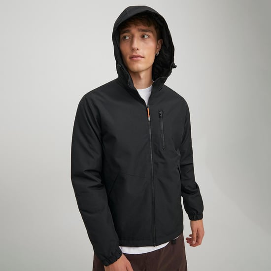 Jack & Jones Men's Long Sleeves Sprinter Outdoor Jacket Black