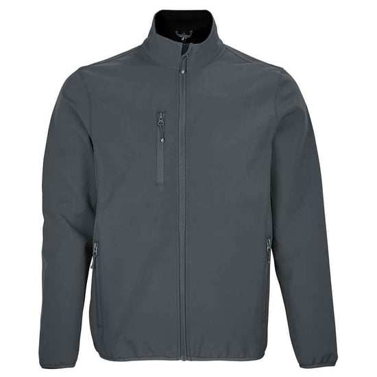 SOLS Mens Falcon Soft Shell Jacket (Charcoal Grey Solid) - Image 1