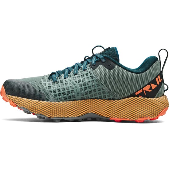 Men's Under Armour UA HOVR Ridge Trail Running Shoes in Green - Image 2