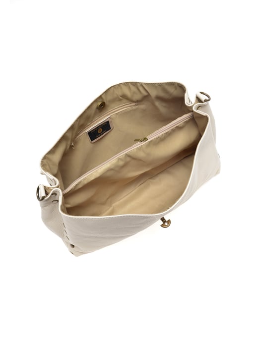 Anna Luchini SS22 AL 1766 Beige Leather Bag - Image 4