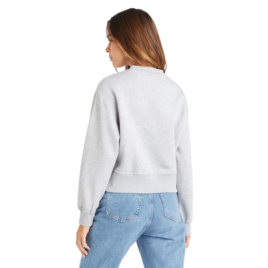 Umbro Womens/Ladies Core Boxy Sweatshirt (Grey Marl/White)