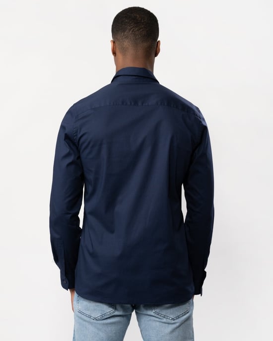 Lyle & Scott Heren Lange Mouwen Slim Poplin Overhemd - Image 3