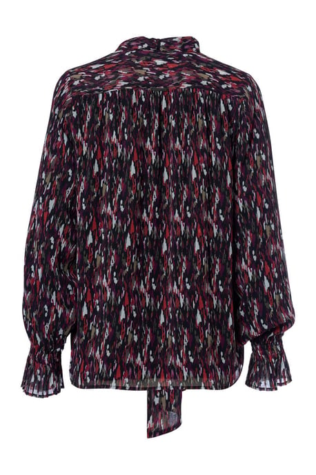 Irina Print Blouse Taupe / Multi - Image 4