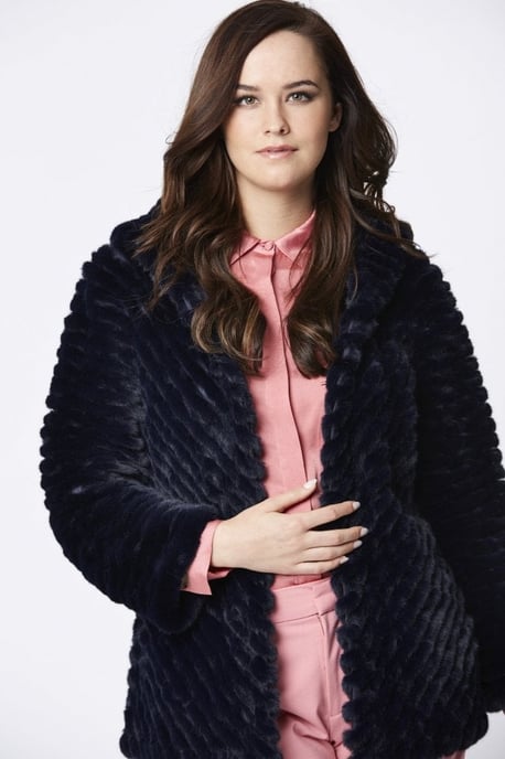 Faux Fur Hooded Coat