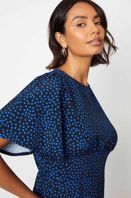 Cobalt Spot Margot Dress
