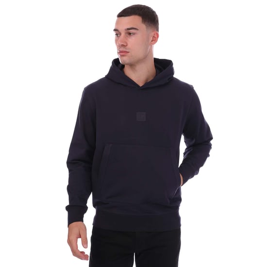 Men's C.P. Company Stretch Jersey Hoodie in Navy