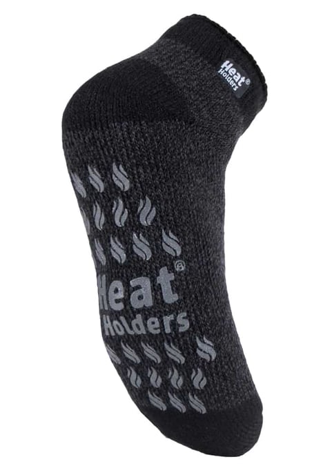 Heat Holders - Thermische pantoffelsokken voor heren - LC Zwart / Grijs - Image 1