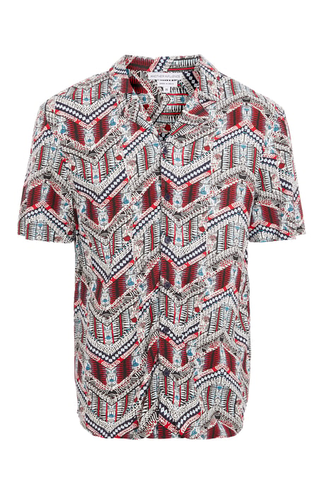 Aztec Revere Collar Printed Shirt