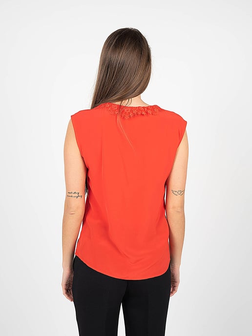 Pinko Top Abbuffato 1 Woman's Red - Image 4