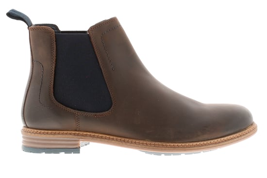 Hush Puppies Justin Chelsea Leather Men's Brown Boots - Image 4