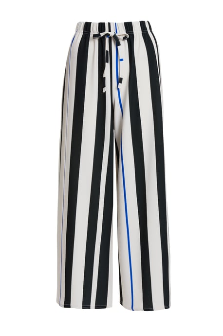 Petite White Stripe Trouser