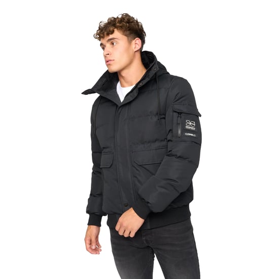 Crosshatch Heren Milwaka Bomber Jacket (Zwart) - Image 3