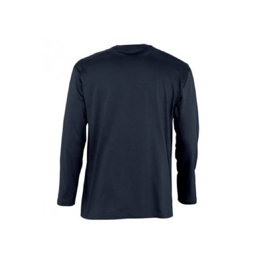 SOLS Mens Monarch Long Sleeve T-Shirt (Navy) - Image 2