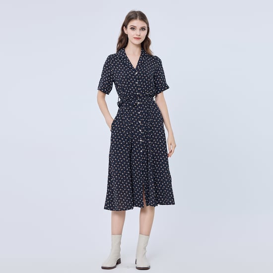 Retro print shirt-jurk - Image 2